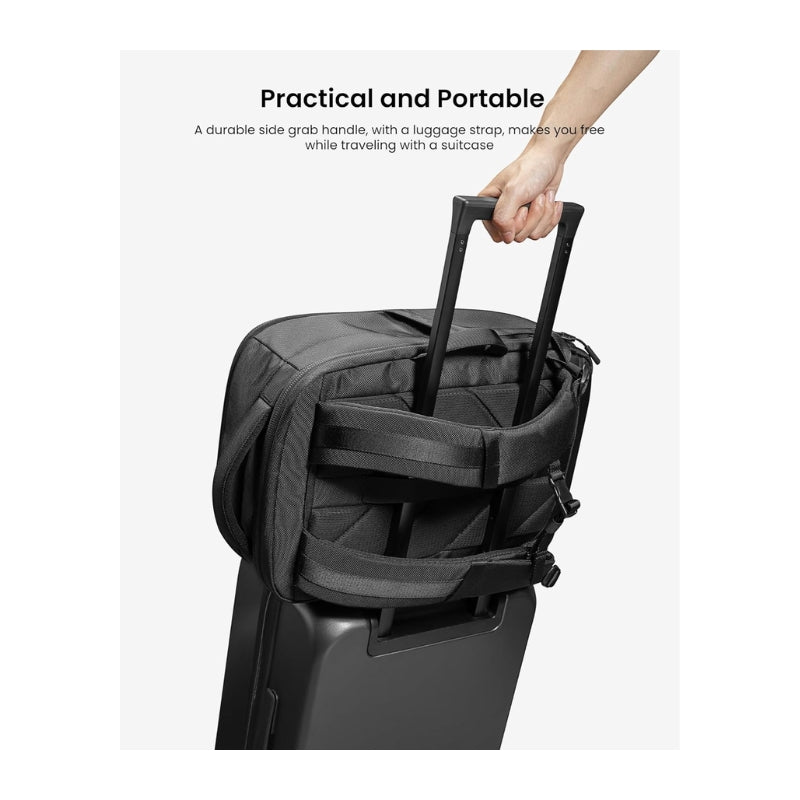 حقيبة ظهر توم توك تيك باك T73 للابتوب بحجم 15.6 انش, بسعة 30 لتر - اسود | tomtoc TechPack-T73 X-Pac Laptop Backpack M 15.6 Inch / 30L Black