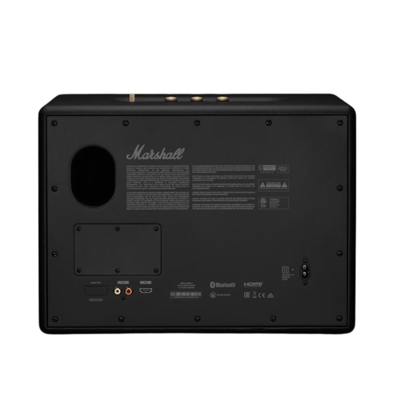 سماعة مارشال بلوتوث صوت قوي مع مدخل HDMI وتصميم أسود فاخر - Marshall Woburn III BT Speaker
