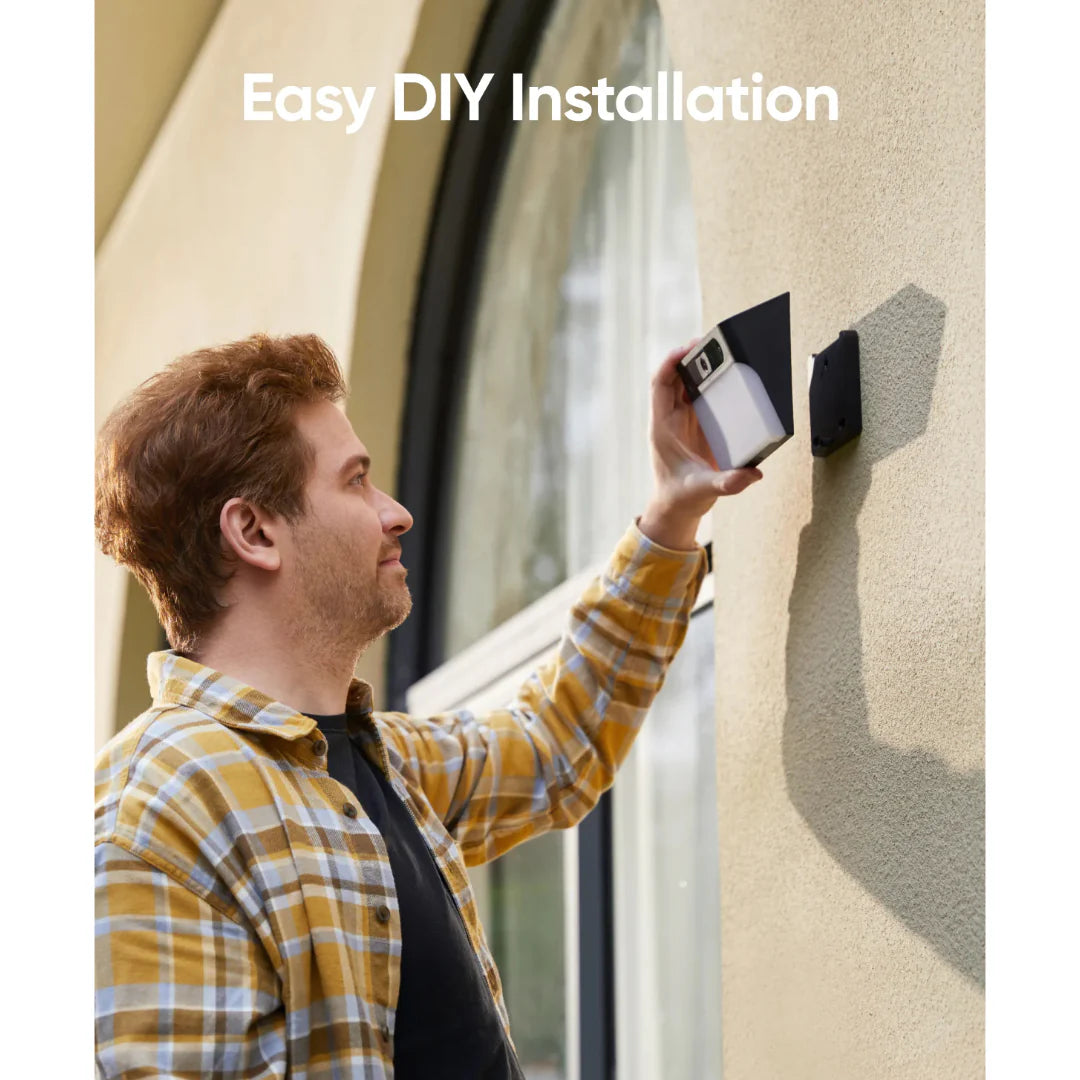 Anker Eufycam S120 Solar Wall Light Cam, 2K Security Camera with Motion Sensor | كاميرا مراقبة خارجية مع ضوء جداري من انكر يوفي S120, دقة 2K, كشف ذكي للحركة