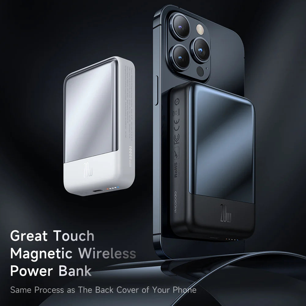 Mcdodo Ambilight Series 20W Magnetic Wireless Charging 10000mAh Power Bank - باور بانك بالشحن الاسلكي بقدرة 20 واط بسعة 10000ميلي أمبير من مكدودو
