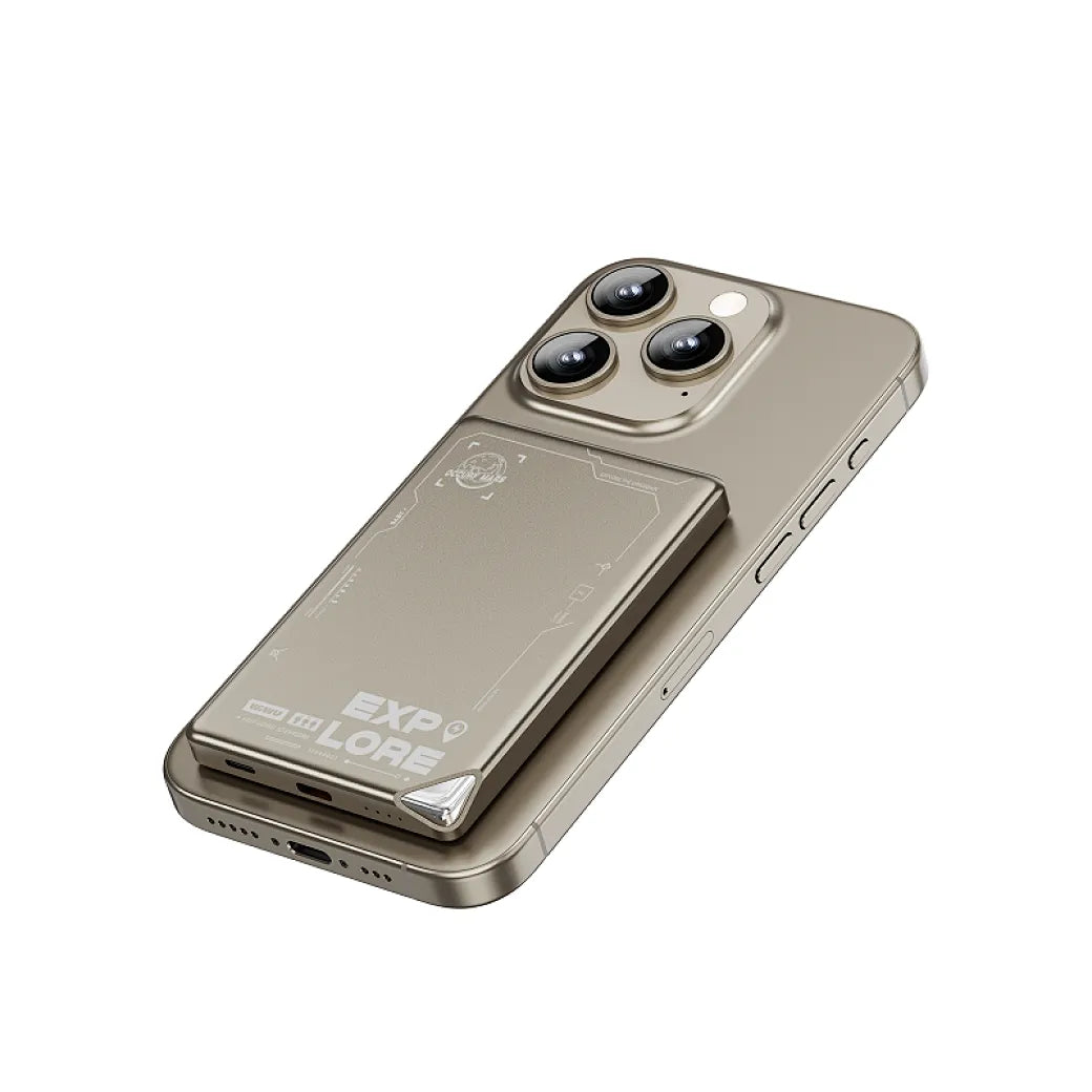 WiWU Wi-P020 MagSafe 10 000mAh Ultra-Thin Power Bank -  ويوو باور بانك مغناطيسي 10000ميلي أمبير فائق النحافة