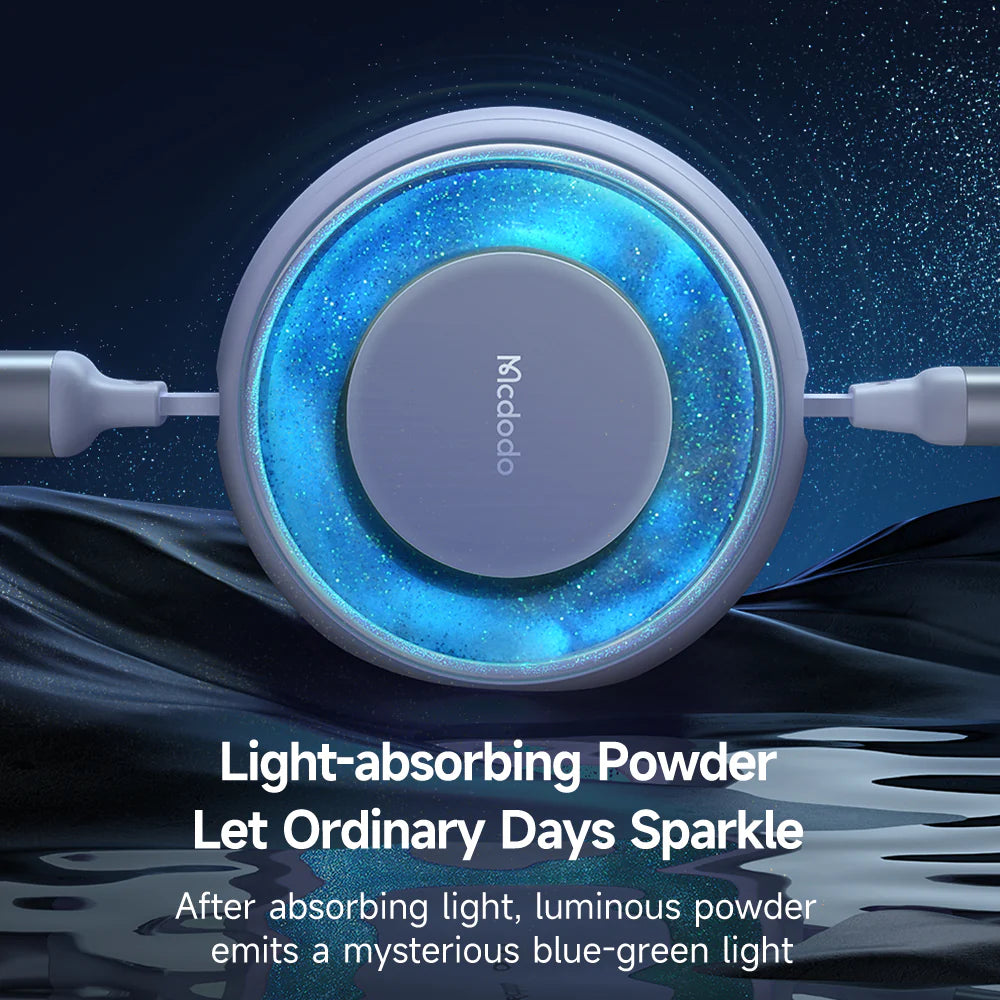 Mcdodo 3 in 1 Retractable Charging Cable 1.2m - مكدودو 3 في 1 كابل شحن قابل للسحب 1.2 متر