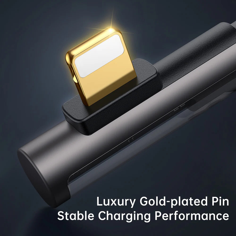 Mcdodo Type-C to Lightning 36W Elbow Transparent Data Cable 1.2m - مكدودو تايب سي إلى لايتننغ 36واط كابل بيانات شفاف للكوع 1.2 متر