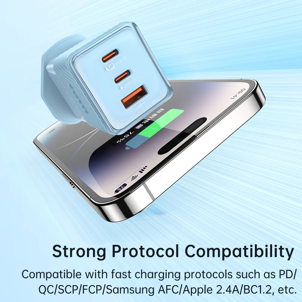 Mcdodo 67W Dichromatic GaN 5 Mini Fast Charger - شاحن جداري بشحن سريع قدرة 67واط من مكدودو