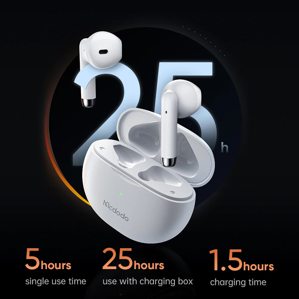 Mcdodo Wireless Bluetooth Earbuds Lite with Noise Cancellation - سماعات أذن بلوتوث لاسلكية من ماكدودو لايت مع خاصية إلغاء الضوضاء