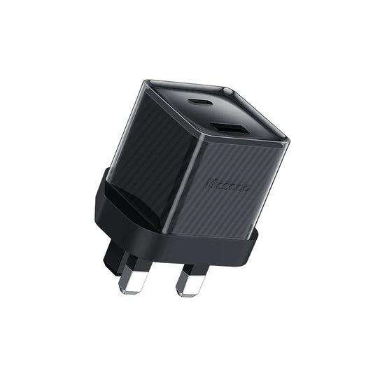 Mcdodo PD 33W Port USB-C and Port USB GaN Fast Charger - شاحن جداري سريع الشحن بقدرة 33واط مع منفذ يو اس بي سي ومنفذ يو اس بي من مكدودو