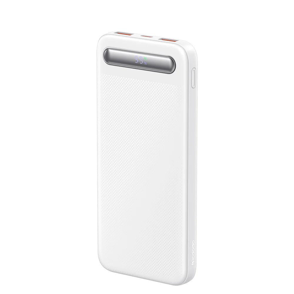 Mcdodo 10000mAh PD Power Bank 22.5W Fast Charging Digital Display Powerbank -  باور بانك شاحن سريع بسعة 10000 ميلي أمبير وبقدرة 22.5 واط من مكدودو