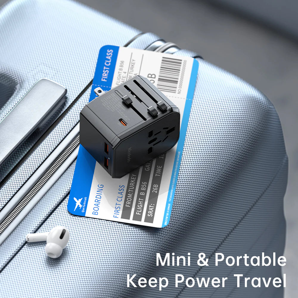 Mcdodo 33W PD Fast Charging Universal Travel Adapter - محول السفر العالمي مكدودو  33واط للشحن السريع