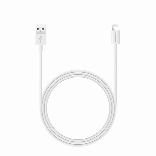 RockRose Zeta USB to Lightning Cable Fast Charging 2.4A 1m - كابل روك روز زيتا  يو اس بي إلى لايتننع – شحن سريع  1 متر –