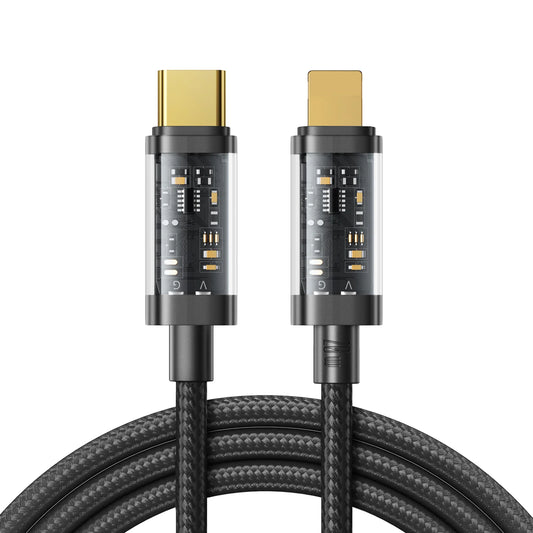 كيبل جويرووم يو اس بي سي الى لايتننغ بقدرة شحن 20 واط وطول 1.2 متر - اسود | JOYROOM S-CL020A12 Lightning To USB-C PD Cable 20W 1.2m – Black