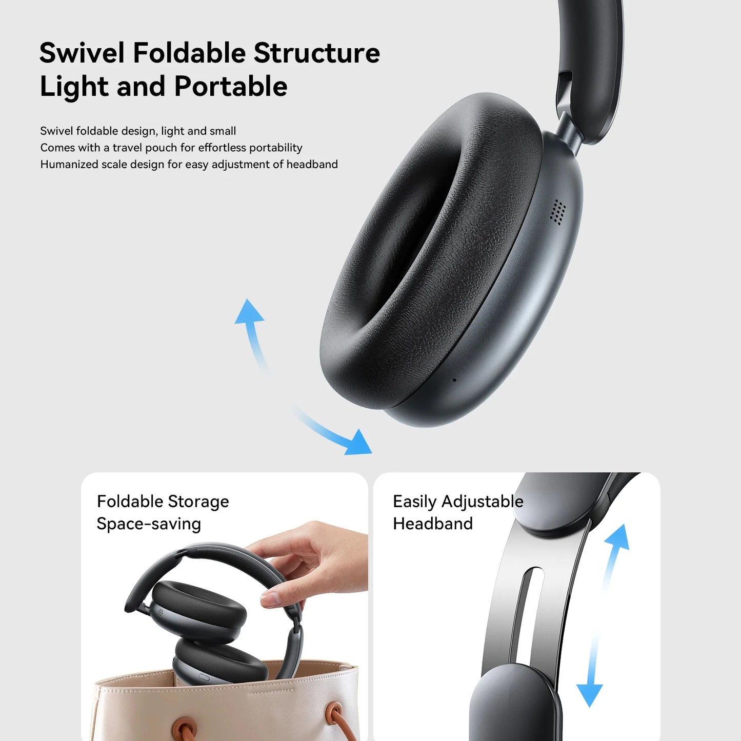 JOYROOM JR-JH1 Wireless ANC Headphones – سماعة جويروم اللاسلكية بعزل الضوضاء