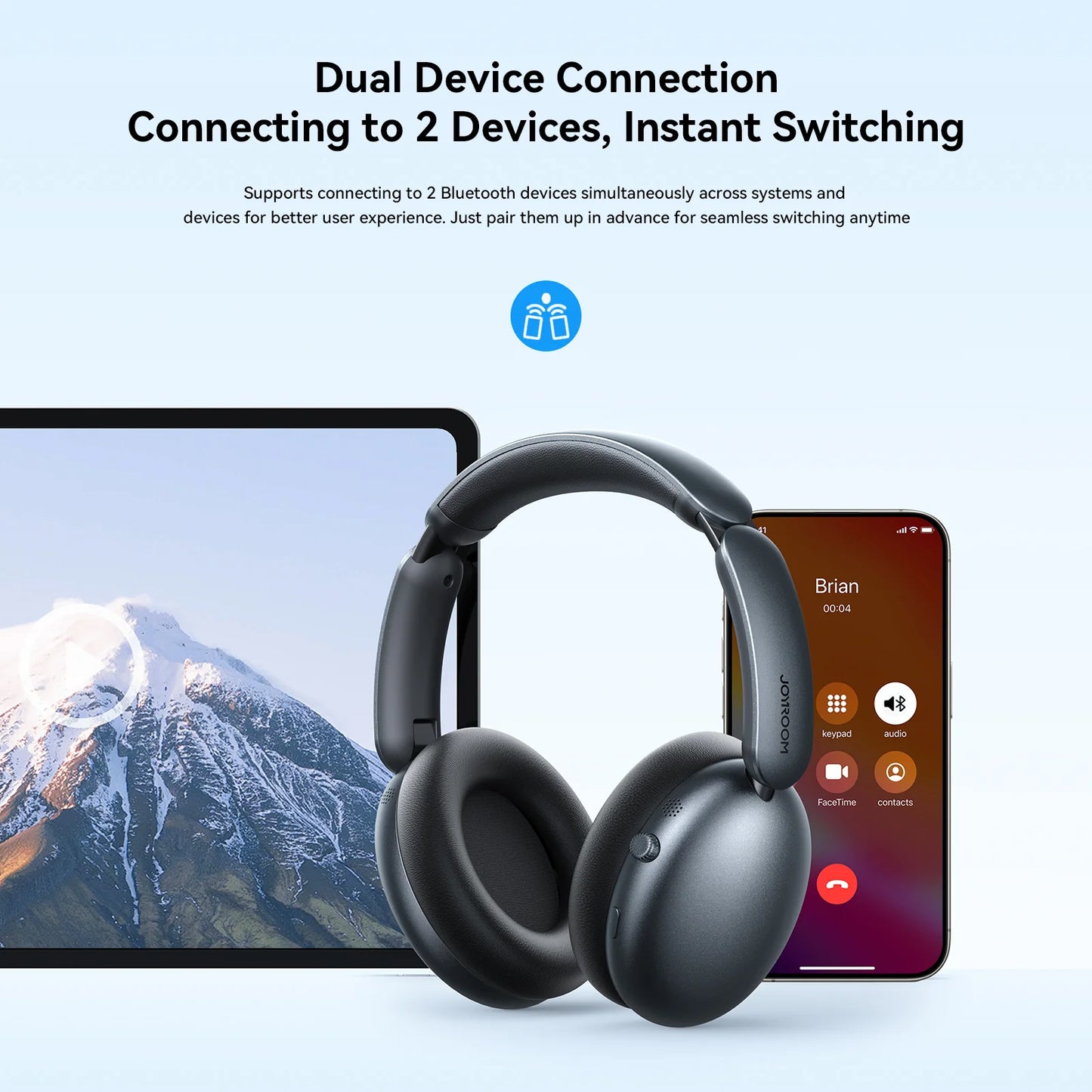 JOYROOM JR-JH1 Wireless ANC Headphones – سماعة جويروم اللاسلكية بعزل الضوضاء