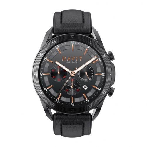 Havit M9030 PRO Smartwatch – AMOLED Display, Bluetooth Calling - ساعة هافيت الذكية دائريةمكالمات بلوتوث