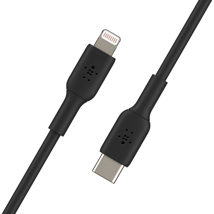 Belkin BoostCharge USB-C to Lightning Cable 1M - كابل بتقنية البوست شارجر من يو اس بي سي الى لايتننج بطول 1 متر من بيلكن