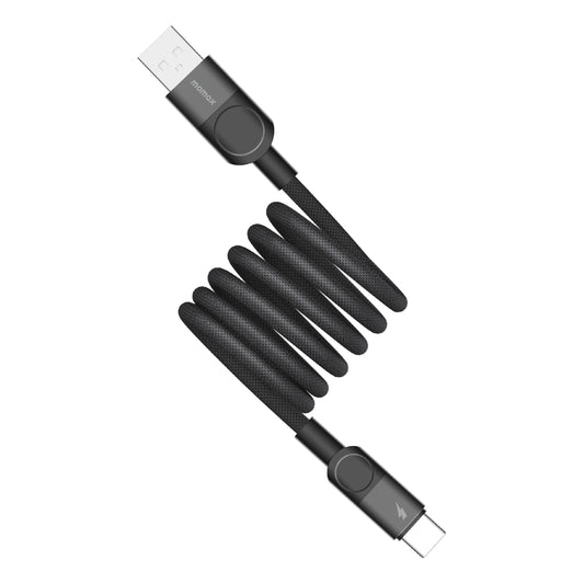 Momax Mag.Link 66W Magnetic USB‑A to USB‑C Cable, 1 m - كيبل موماكس ماج لنك المغناطيسي, USB-A الى USB-C, بقوة 66 واط, طول 1م