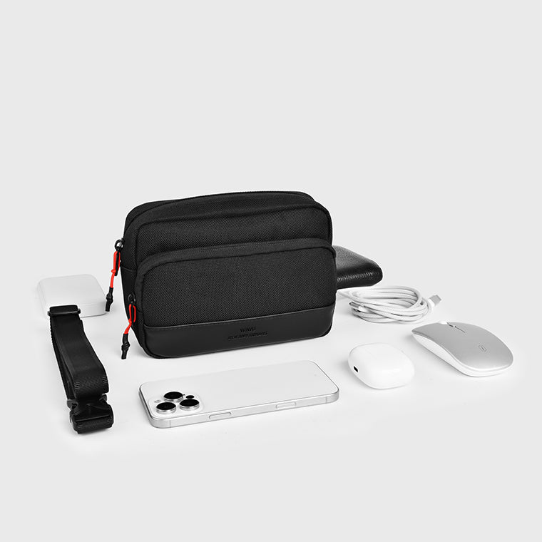 حقيبة ويوو ايسين 2 في 1 حول الجسم والخصر | WiWU Essen 2-in-1 Crossbody Waist Bag