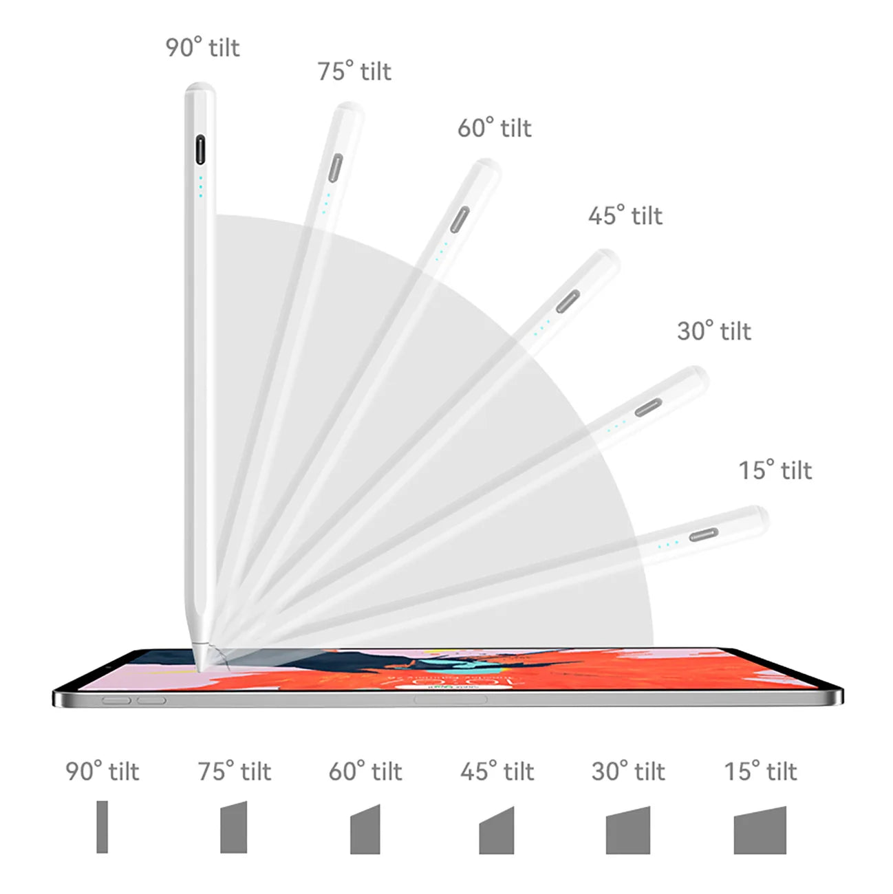 قلم جويرووم سريع الشحن للآيباد بدقة عالية | JOYROOM JR-X15 Stylus for iPad – Fast Charge, Precise Writing