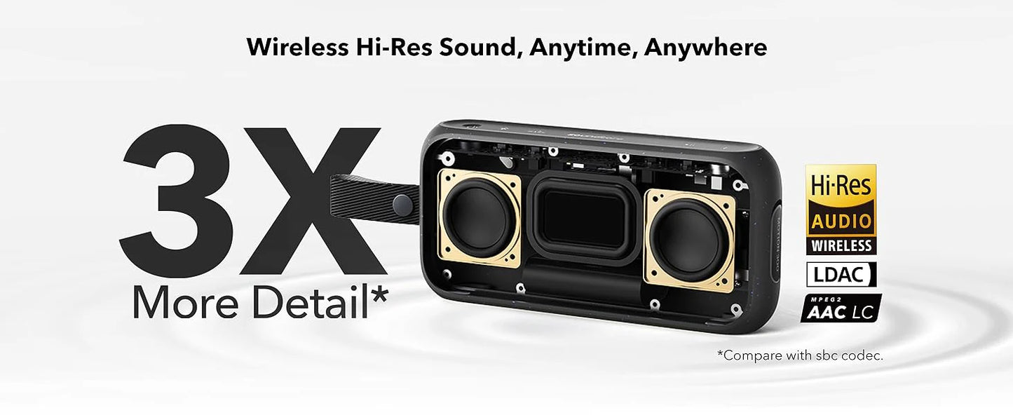 Anker Soundcore Motion X300 Portable Bluetooth Speaker, 13H Playtime |  سماعة انكر ساوندكور موشن X300 اللاسلكية, بطارية تدوم حتى 13 ساعة