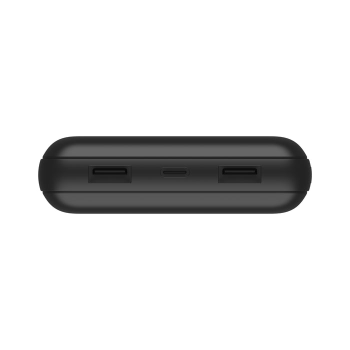 BoostCharge Power Bank 20K with USB-A to USB-C cable - باور بانك بتقنية البوست شارج بسعة 20الف ميلي أمبيرمع كيبل يو اس بي أ الى ية اس بي سي من بيلكن