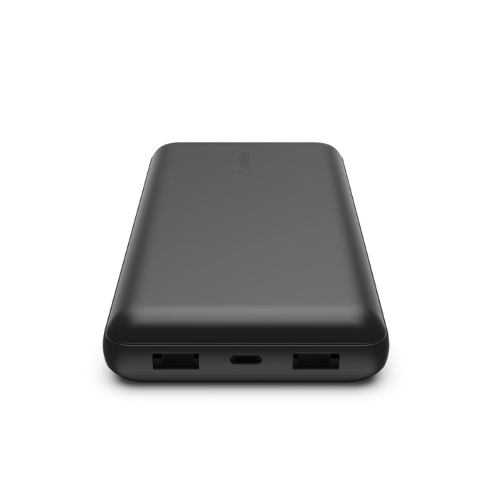 BoostCharge Power Bank 20K with USB-A to USB-C cable - باور بانك بتقنية البوست شارج بسعة 20الف ميلي أمبيرمع كيبل يو اس بي أ الى ية اس بي سي من بيلكن