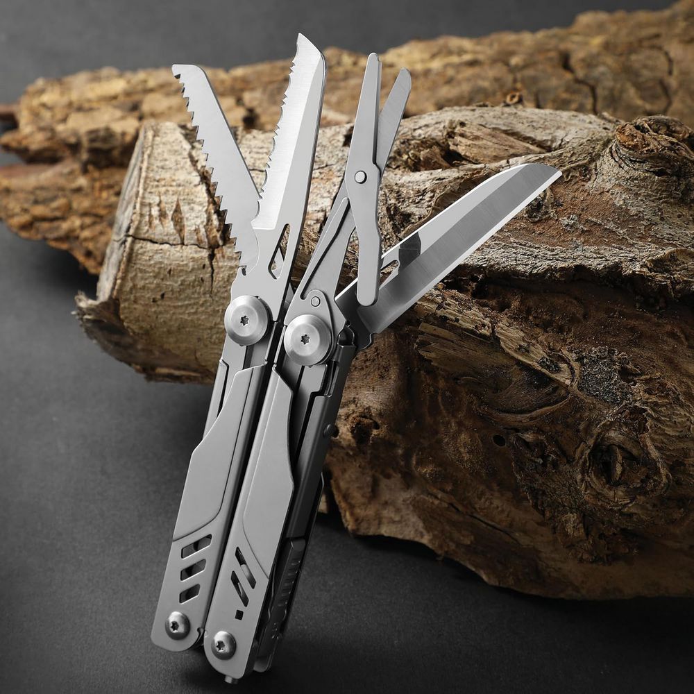 عدة جرين لايون متعددة الأدوات 15 في 1 - فضي | Green Lion Multi-Plier X 15 In 1 Multi Tool Kit - Silver
