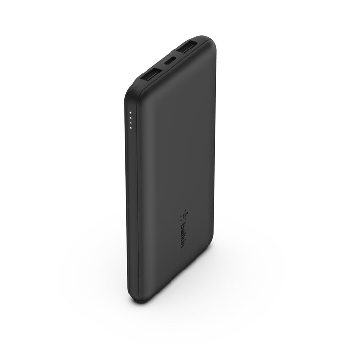 Belken BoostCharge Power Bank 10K with USB-A to USB-C cable - باور بانك بتقنية البوست شارج بسعة 10 الف ميلي أمبير من بيلكن مع كيبل يو اس بي أ الى يو اس بي سي