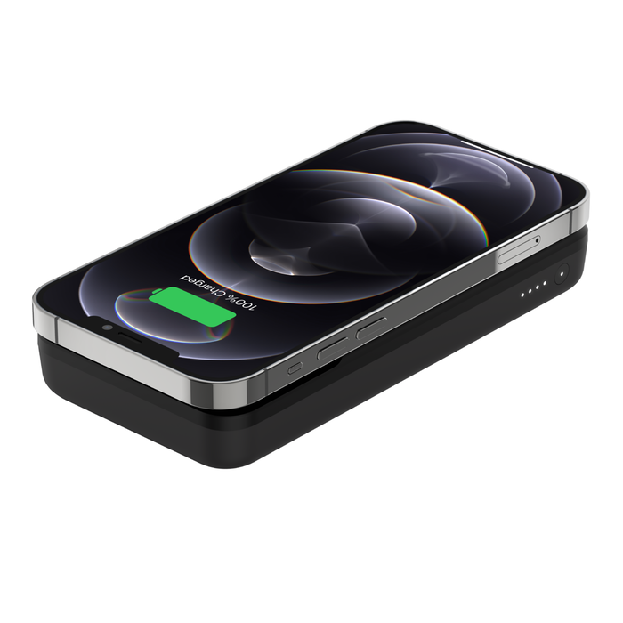 Belkin BoostCharge Magnetic Wireless Power Bank 10K - باور بانك لاسلكي مغناطيسي بيلكن 10الف ميلي أمبير للشحن أثناء التنقل من بيلكن