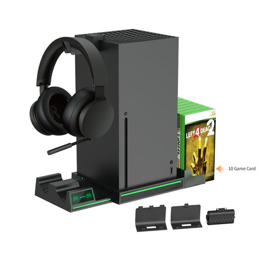 Dobe - Multifunctional Charging Dock - For Xbox Series X - Black | قاعدة شحن متعددة الوظائف - دوبي - لجهاز اكس بوكس سيريس اكس - أسود