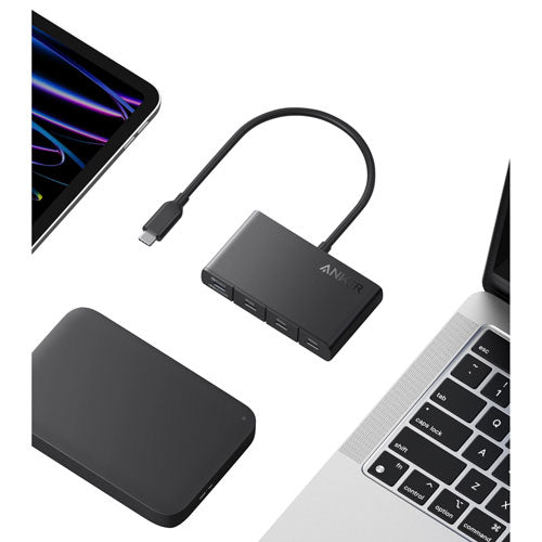 Anker USB-C Display Hub (4-in-1, 10Gbps) | موزع يو اس بي سي انكر 4 في 1, يدعم نقل بيانات بسرعة 10Gbps, شحن PD حتى 100 واط