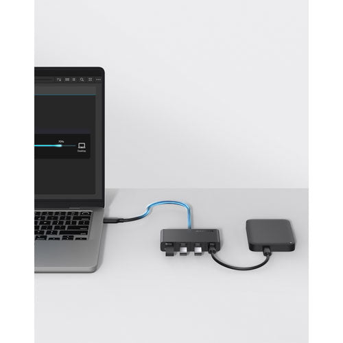 Anker USB-C Display Hub (4-in-1, 10Gbps) | موزع يو اس بي سي انكر 4 في 1, يدعم نقل بيانات بسرعة 10Gbps, شحن PD حتى 100 واط