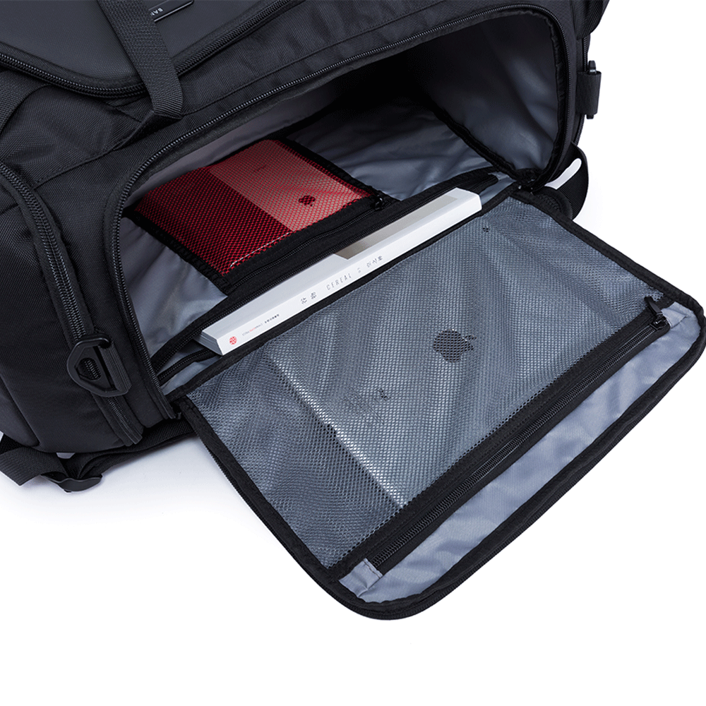 حقيبة السفر بانجي بسعة 40 لتر متعددة الوظائف - اسود | BANGE BG-1917D 40L Travel Bag – Black