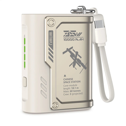WIWU Shield Power Bank Wi P026 10000mA Compact Design & Fast Charging - باور بانك 10000 مللي أمبير من دبليو اي دبليو يو بتصميم صغير وشحن سريع