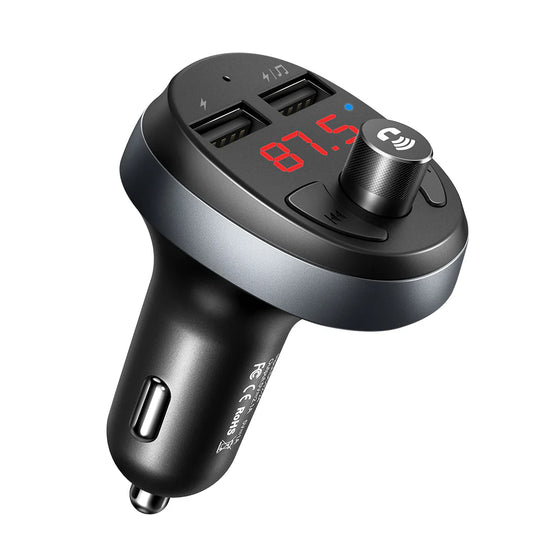 Mcdodo Bluetooth 5.1 FM Dual USB Car Charger - شاحن سيارة ماكدودو بلوتوث 5.1 اف ام ثنائي يو اس بي