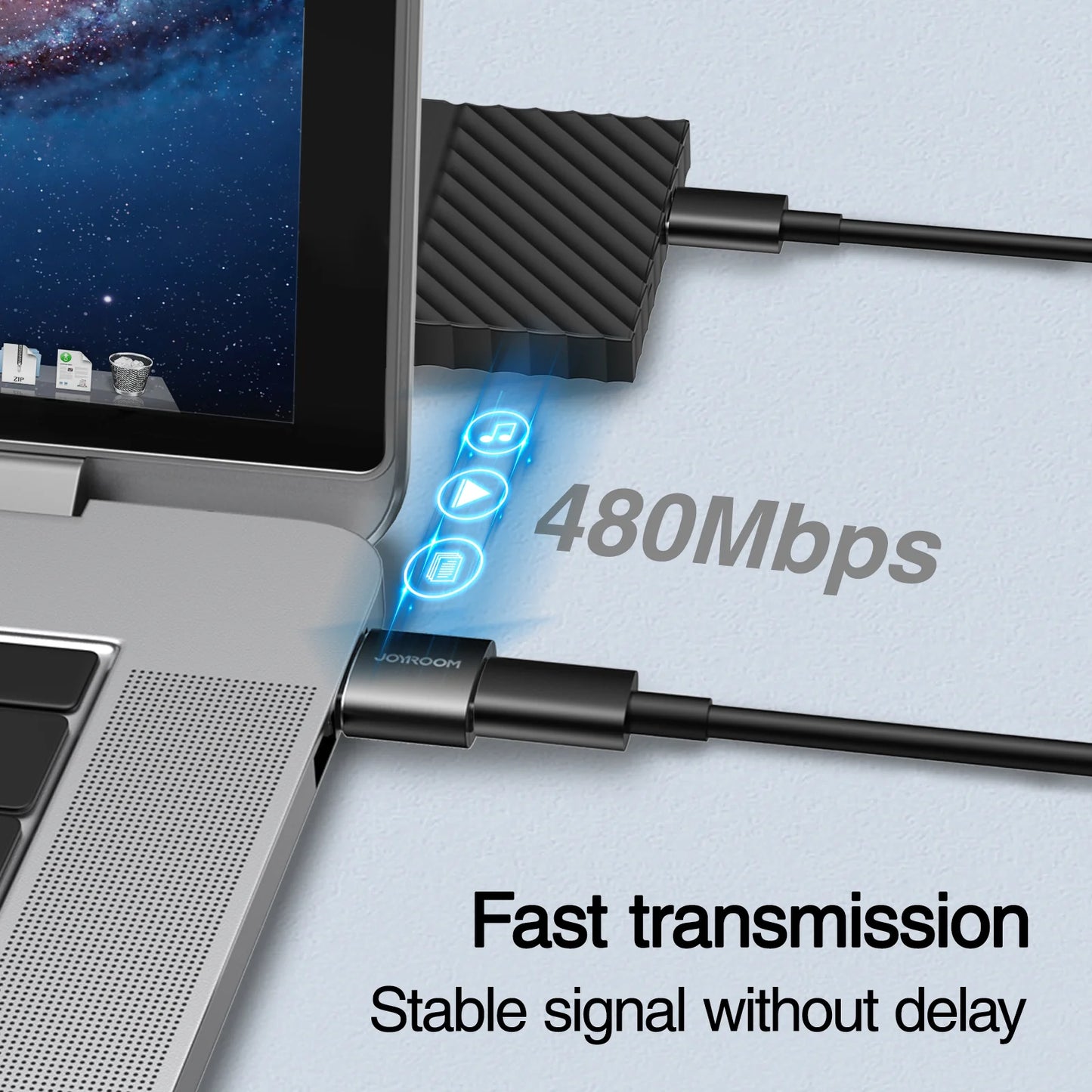 JOYROOM S-H152 USB to Type-C Adapter Fast Charging - محول من يو اس بي إلى تايب سي من جويروم