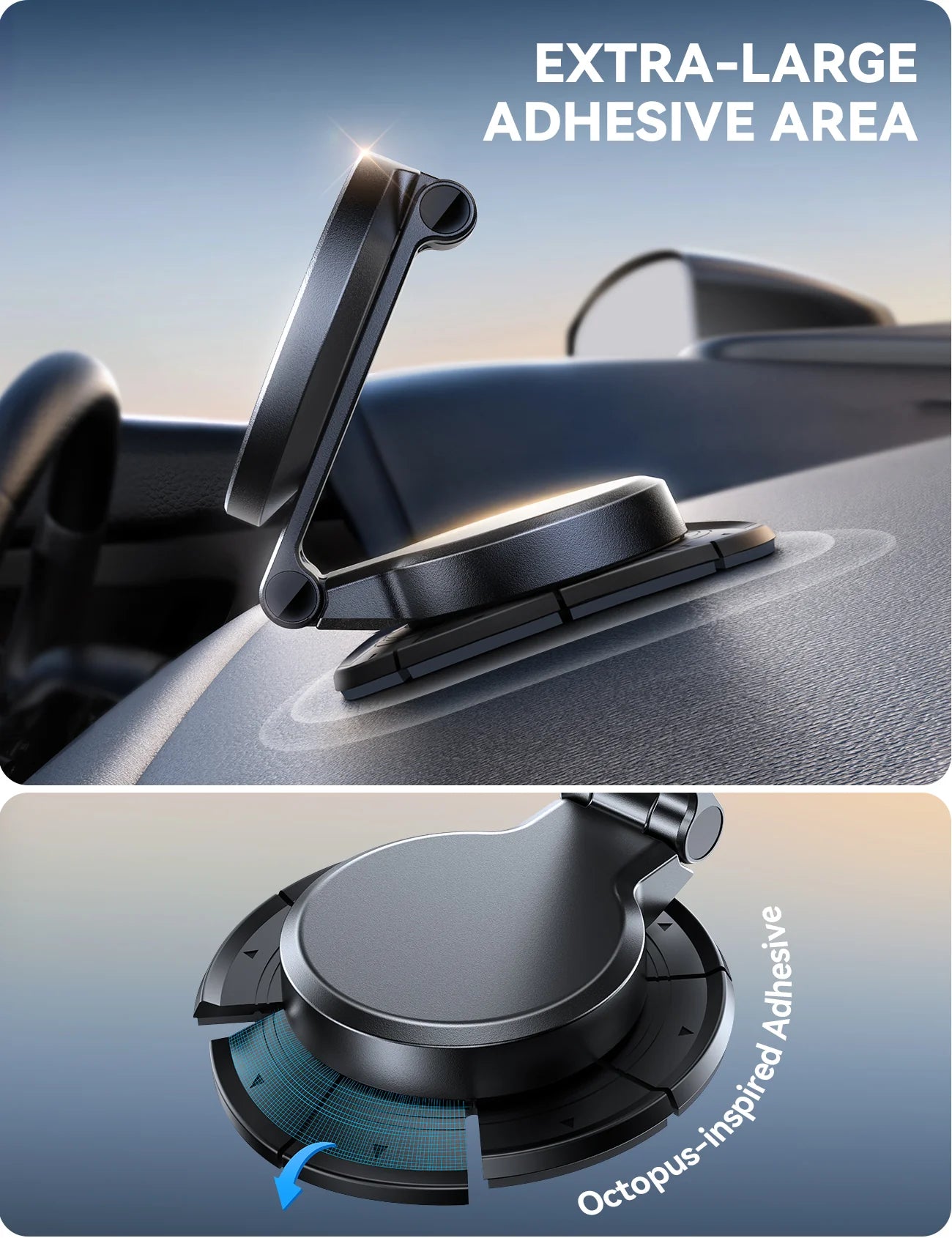 حامل وشاحن هاتف للسيارة لاسلكي مغناطيسي بقدرة شحن 15 واط من جويرووم | JOYROOM JR-ZS408 Magnetic Wireless Car Charger 15W Fast Charging Holder