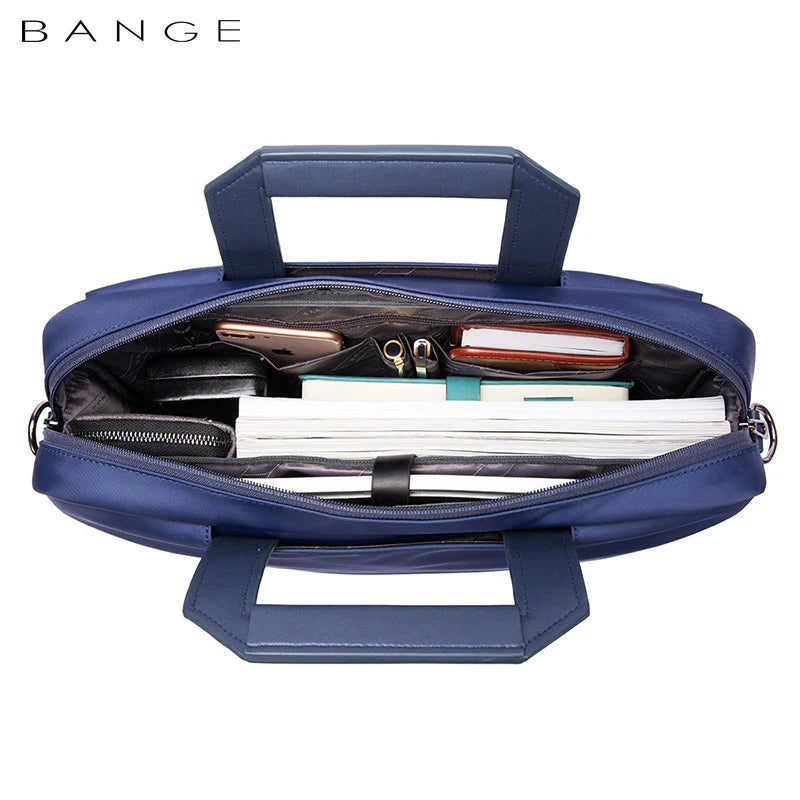 حقيبة كتف بانجي للابتوب مقاومة للماء - ازرق | BANGE Laptop Shoulder Bag – Blue