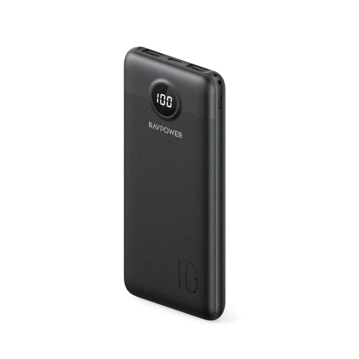 باور بانك بسعة 20 الف ميلي أمبير بقدرة 20 واط مع ثلاث منافذ من راف باور - RAVPower 20000mAh PD 20W 3-Port USB C Power Bank