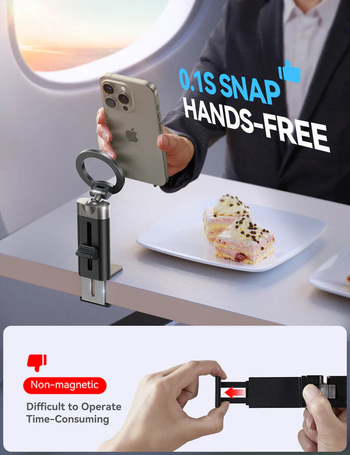 Joyroom JR-ZS413 Magnetic Phone Mount for Travel - حامل جوال مغناطيسي من جويروم للسفر دوران 360° وقاعدة قابلة للطي