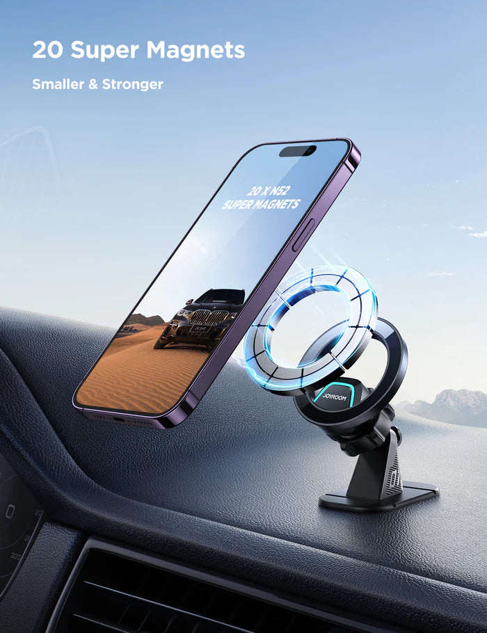 Joyroom JR-ZS376 Magnetic Car Phone Holder 360° Rotation - حامل جوال مغناطيسي جويروم للسيارة قوي وثابت دوران 360°