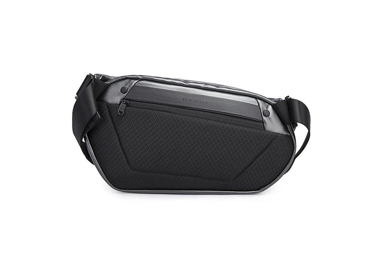 BANGE Men’s Epithelium Coating Waterproof Chest Crossbody Bag | حقيبة صدر رجالية من بانج, بطلاء ايبيثيليوم مقاوم للخدوش والماء