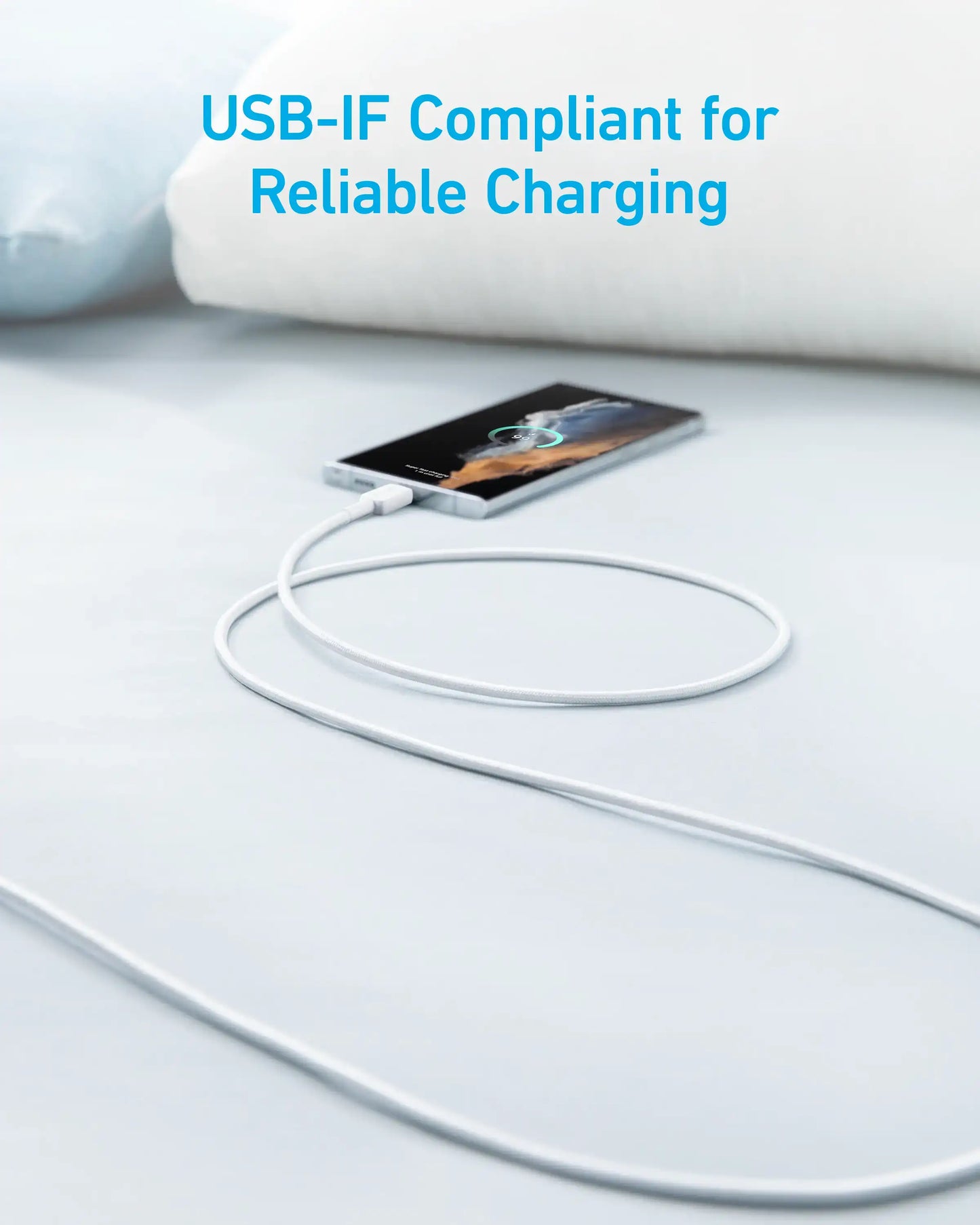 Anker 322 USB-A to USB C Cable (3ft Braided) - كيبل مجدول بطول 3 أقدام من يو اس بي أ الى يو اس بي سي من أنكر