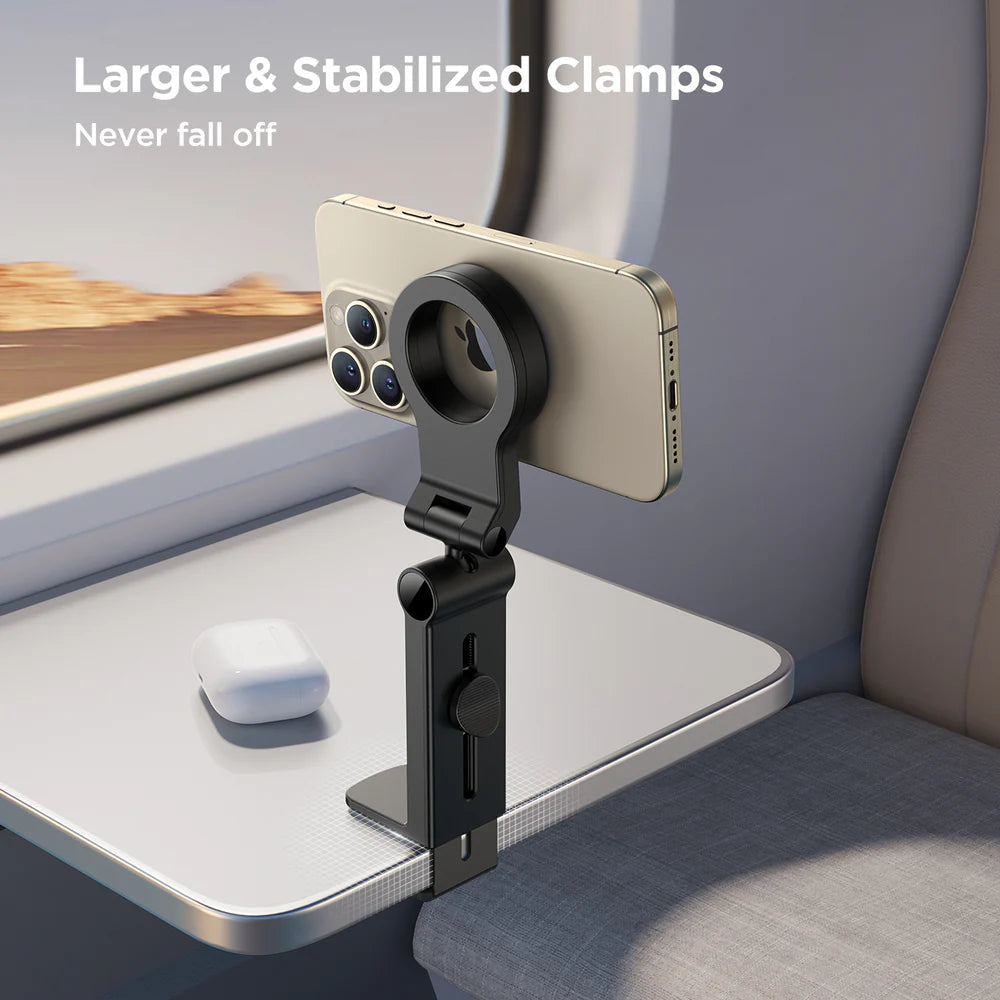 حامل هاتف مغناطيسي للسفر متعدد الاستخدامات من جويرووم - اسود | JOYROOM JR-ZS365 Magnetic Clamp Phone Holder – Black