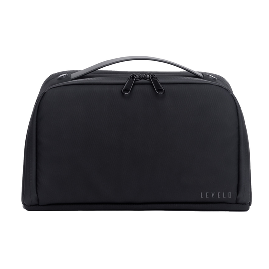 حقيبة ليفيلو اوسلو بوليستر مقاومة للماء بتصميم خفيف الوزن - اسود | Levelo Oslo Pouch Polyester with Coating, Lightweight & Water Resistant – Black