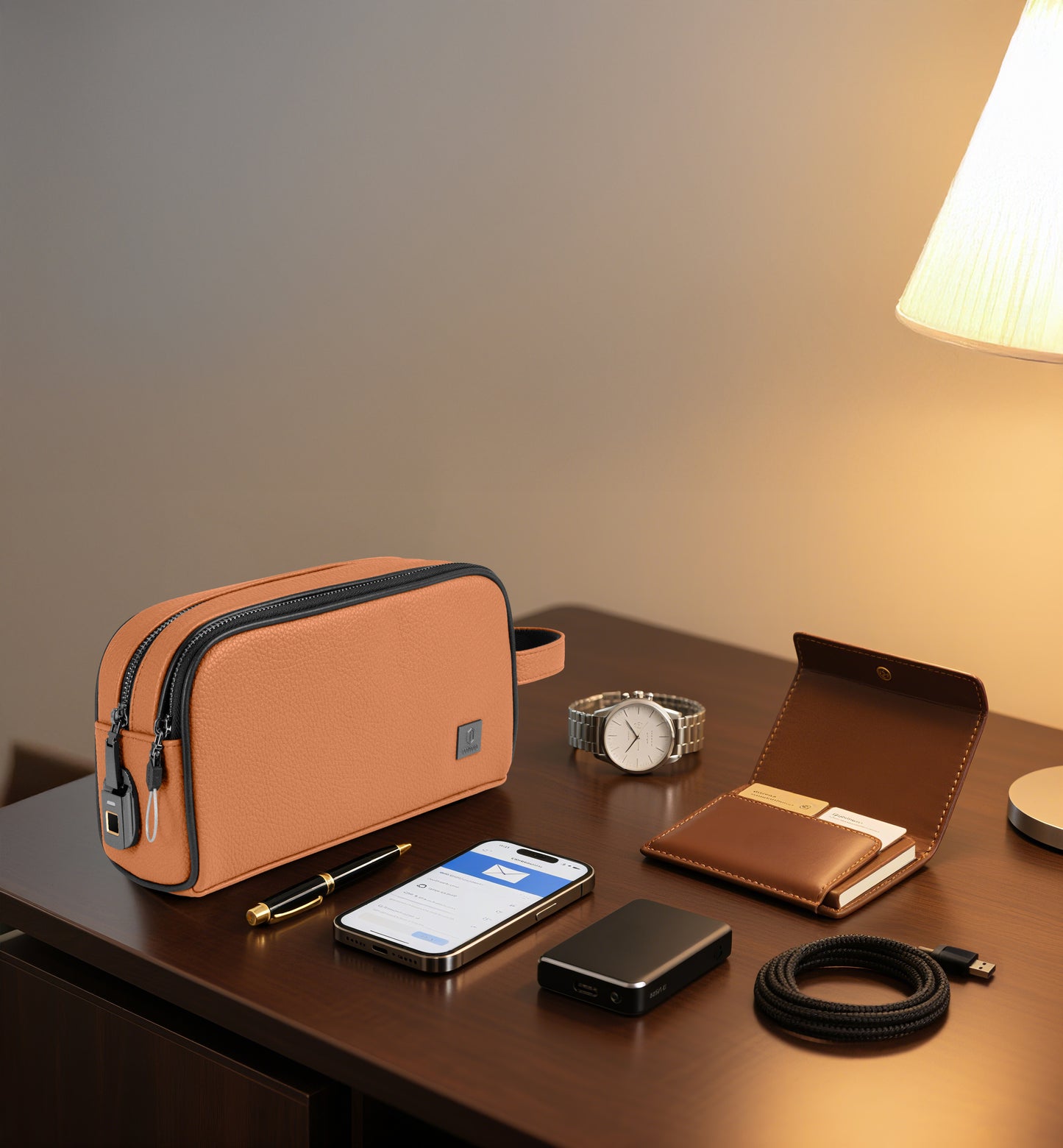 حقيبة جلد ويوو فانتوم برو ببصمة الاصبع الذكية | WiWU Phantom Pro Smart Fingerprint Leather Bag