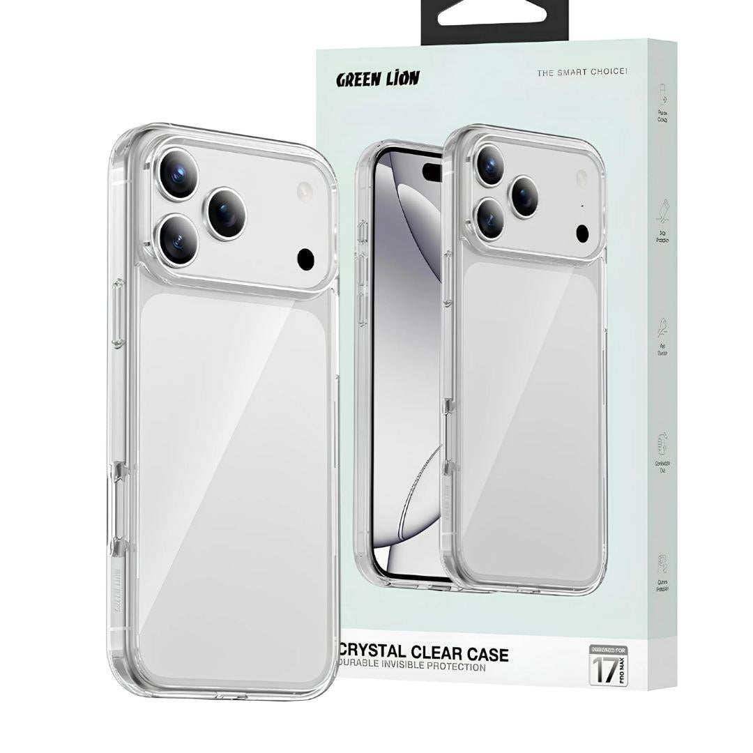كفر جرين لايون كريستال كلير لجهاز ايفون 17 برو ماكس - شفاف | Green Lion Crystal Clear Case for iPhone 17 Pro Max - Clear