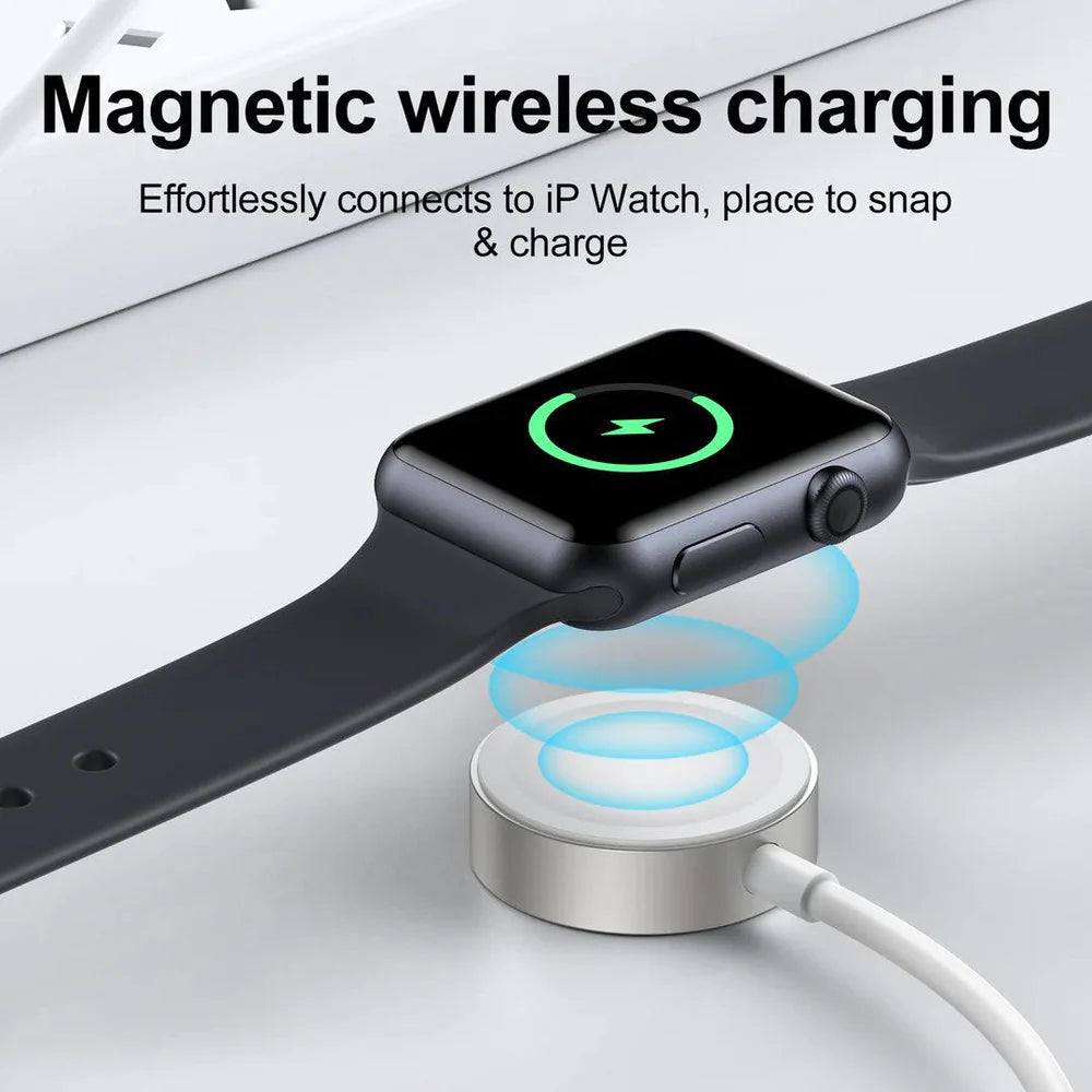 Joyroom Type C to iWatch Magnetic Charger 1.2M Fast & Compact - شاحن مغناطيسي من جوي روم 1.2 متر سريع وصغير الحجم