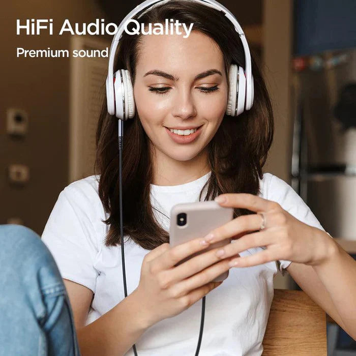 Joyroom AUX Audio Cable Lightning to 3.5mm 1.2m - كابل صوت من جوي روم من لايتينج إلى 3.5 ملم بطول 1.2 متر