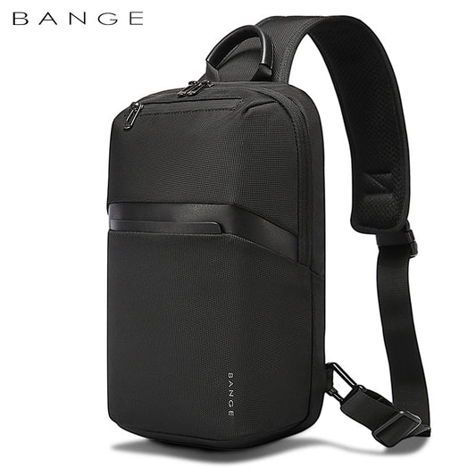BANGE Multi-functional Men's Oxford Crossbody Anti-theft Shoulder Chest Bag with USB Port | حقيبة كتف رجالية من بانج متعددة الاستعمالات ومقاومة للماء, مع منفذ يو اس بي