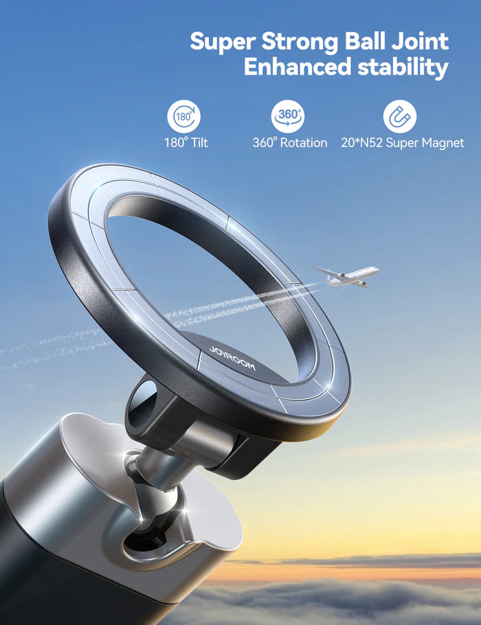 Joyroom JR-ZS413 Magnetic Phone Mount for Travel - حامل جوال مغناطيسي من جويروم للسفر دوران 360° وقاعدة قابلة للطي