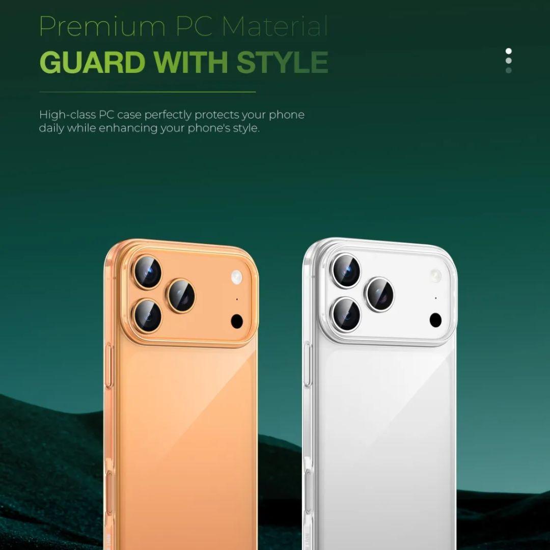 كفر جرين لايون ديلغادو لاجهزة ايفون 17 سيريز - شفاف | Green Lion Delgado PC Case for iPhone 17 Series - Clear